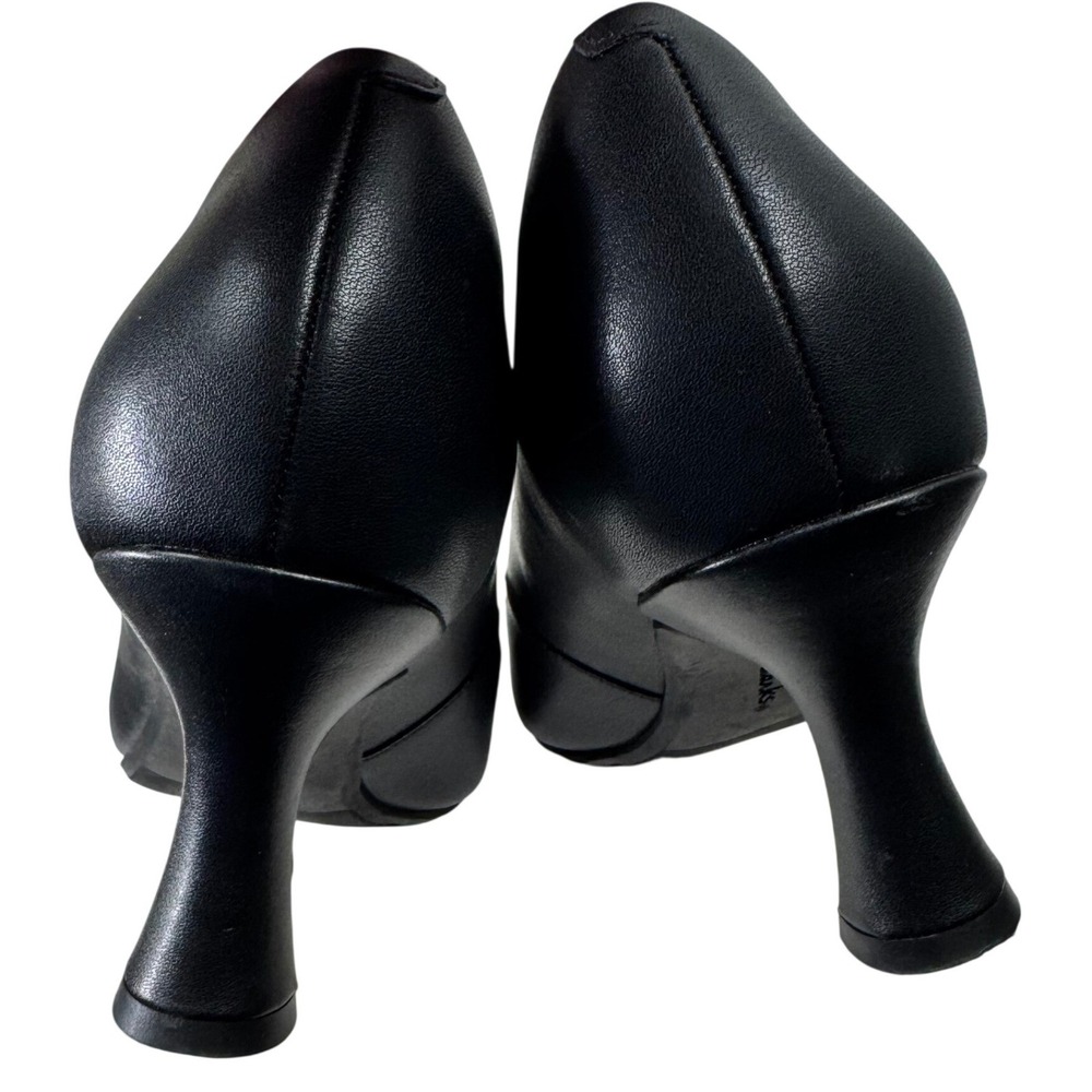 Clarks Pumps Women 9 Black Pointed Toe Ultimate Comfort Kitten Heel Professional - Picture 12 of 16